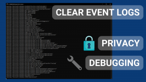 clear windows event logs