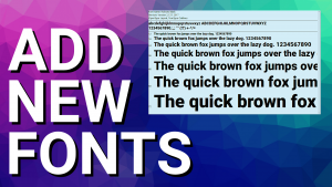 add fonts to windows