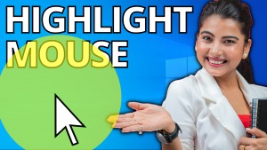 highlight mouse cursor in windows