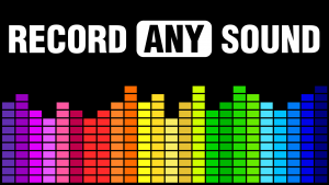 Record sound coming from speakers