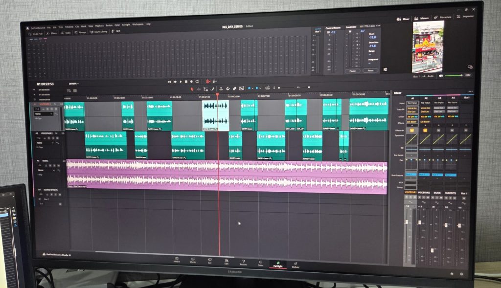 DaVinci Resolve Fairlight page