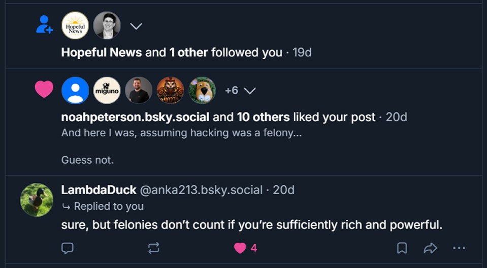 Collecting likes on Bluesky