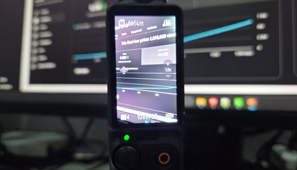 Recording short-form portrait aspect content